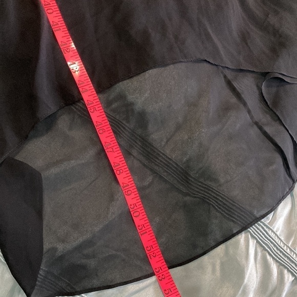 BCBG Black hi low lace sleeveless dress size S - Picture 9 of 9